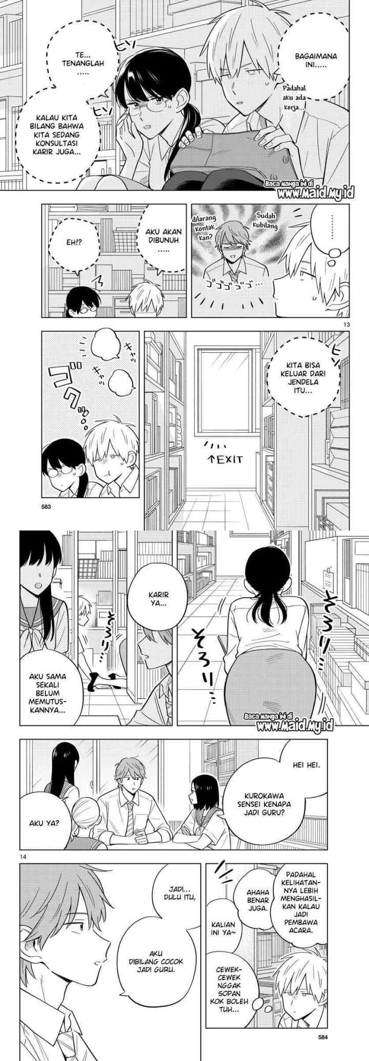 Sensei wa Koi wo Oshierarenai chapter 39 halaman 8