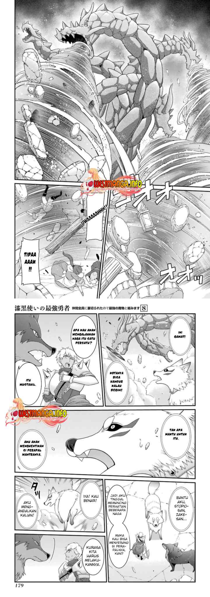 Shikkoku Tsukai no Saikyo Yusha Nakama Zen'in ni Uragira Retanode Saikyo no Mamono chapter 43 halaman 8