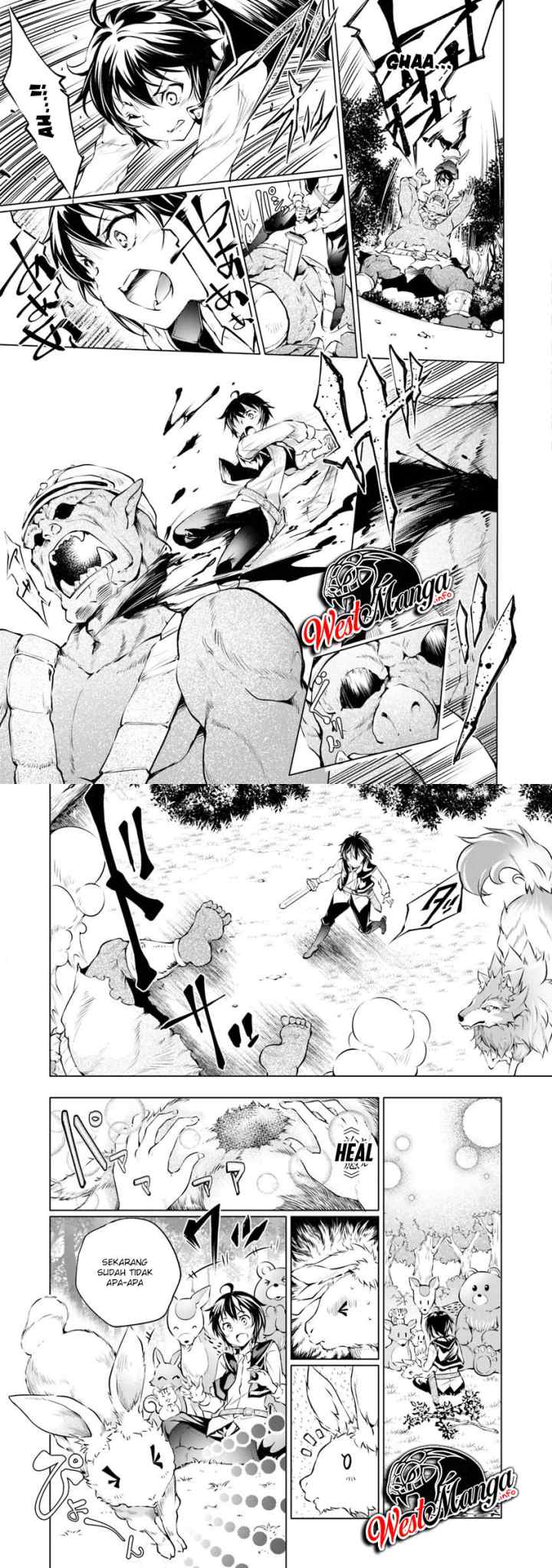 Kamigami ni Sodaterare Shimo no, Saikyou to Naru chapter 1 halaman 5