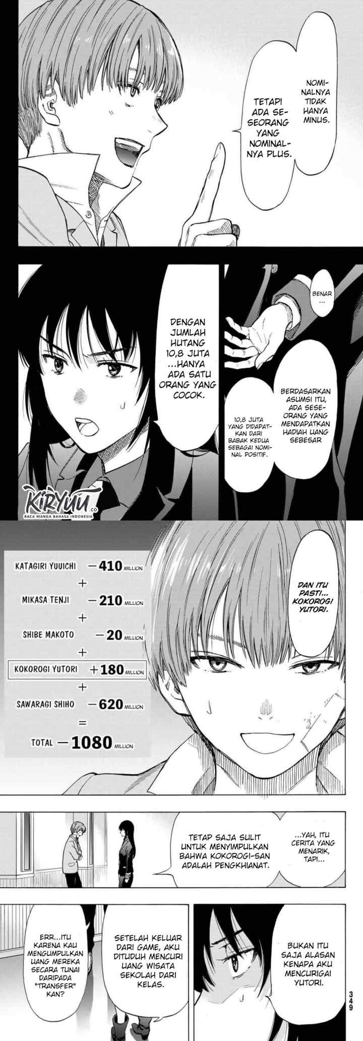 Tomodachi Game chapter 73 halaman 6
