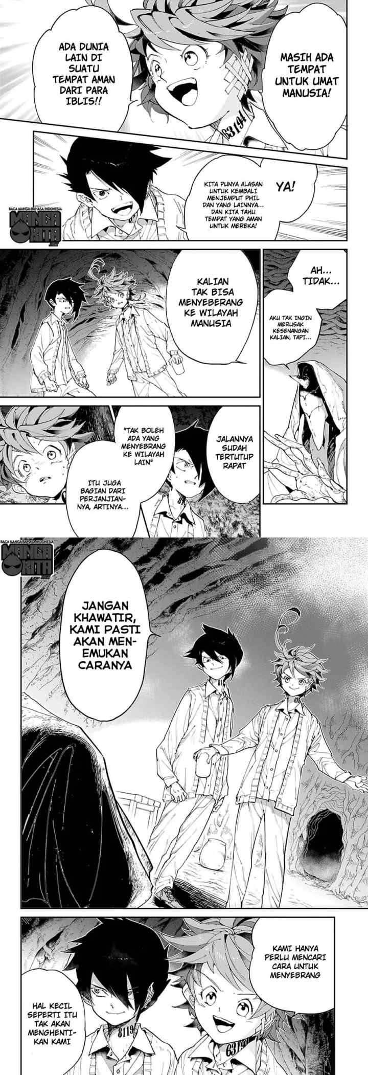 Yakusoku no Neverland chapter 47 halaman 8