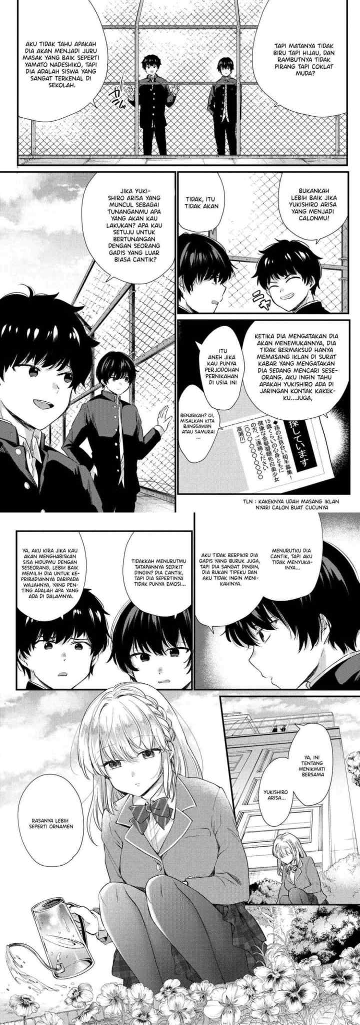 Omiai Shitakunakattanode, Muri Nandai na Jouken wo Tsuketara Doukyuusei ga Kita Ken ni Tsuite chapter 1 halaman 6