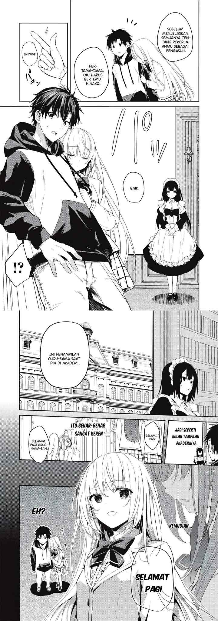 Saijo no Osewa ~Takane no Hana Darakena Meimon Kou de, Gakuin Ichi no Ojou-sama (Seikatsu Noryoku Kaimu) o Kagenagara Osewa suru Koto ni Narimashita~ chapter 2.1 halaman 7