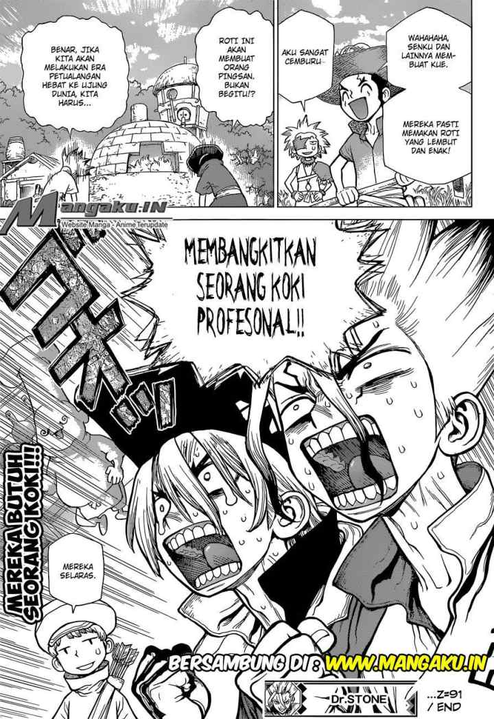 Dr. Stone chapter 91 halaman 18
