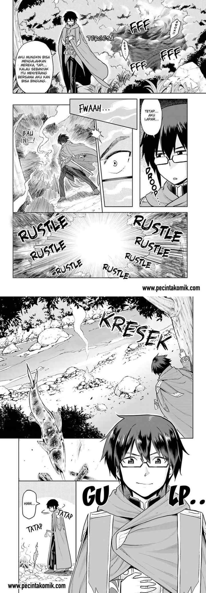 Konjiki no Moji Tsukai: Yuusha Yonin ni Makikomareta Unique Cheat chapter 5 halaman 4