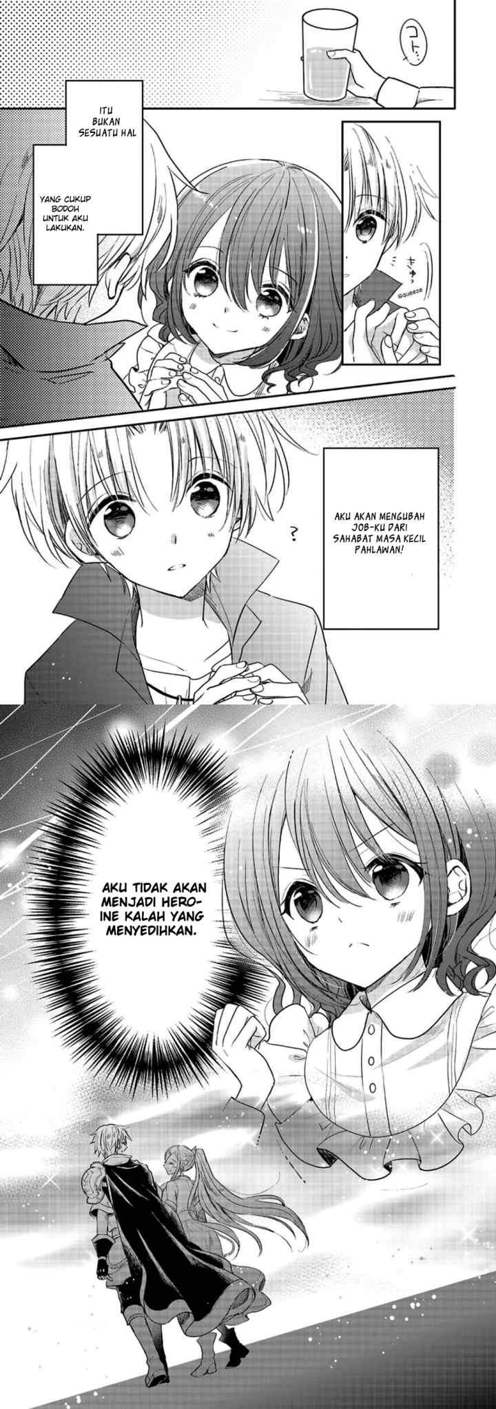 Yuusha-sama no Osananajimi to iu Shokugyou no Make Heroine ni Tensei shita no de, Chougoushi ni Job Change shimasu chapter 1 halaman 18