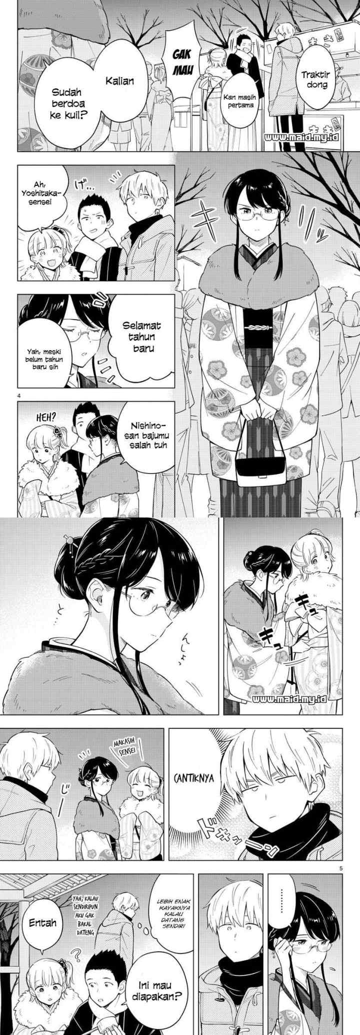 Sensei wa Koi wo Oshierarenai chapter 13 halaman 4