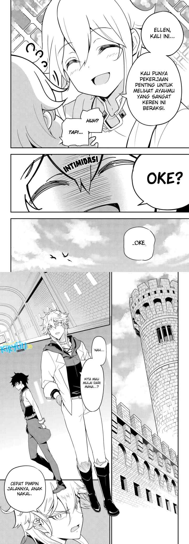 Chichi wa Eiyuu Haha wa Seirei Musume no Watashi wa Tenseisha chapter 45 halaman 7