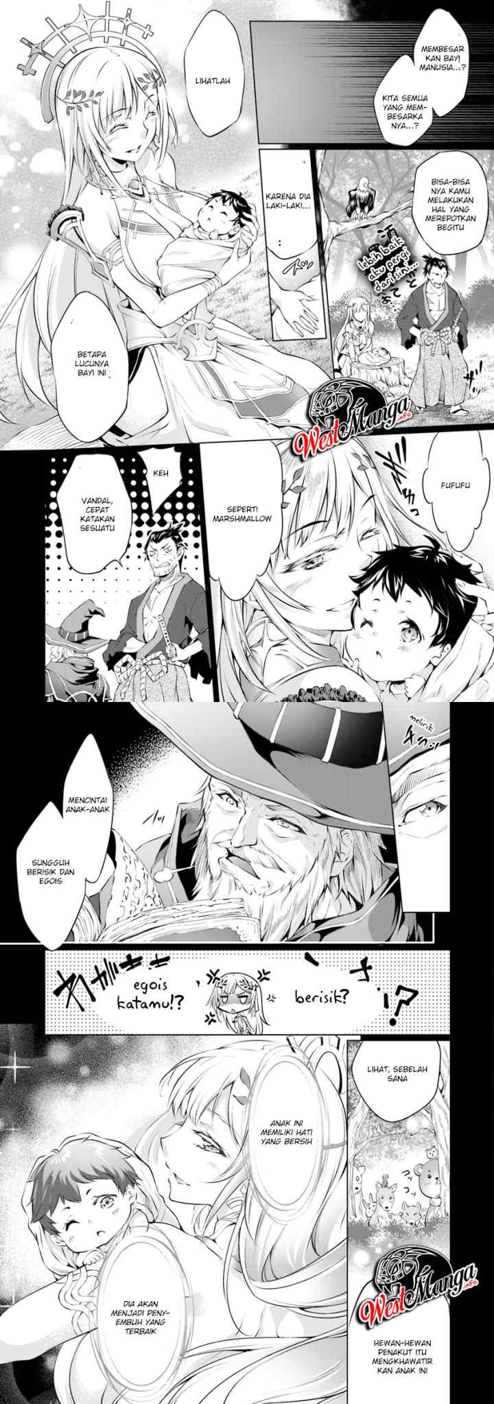 Kamigami ni Sodaterare Shimo no, Saikyou to Naru chapter 1.2 halaman 5
