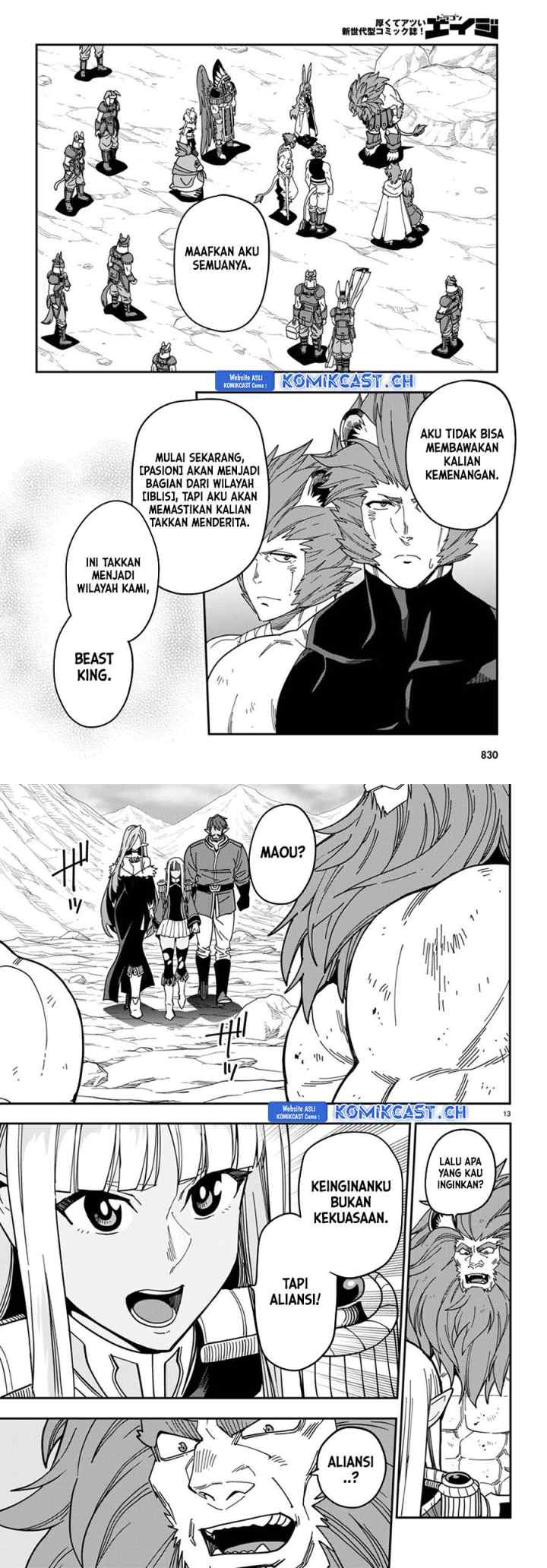 Konjiki no Moji Tsukai: Yuusha Yonin ni Makikomareta Unique Cheat chapter 95 halaman 6