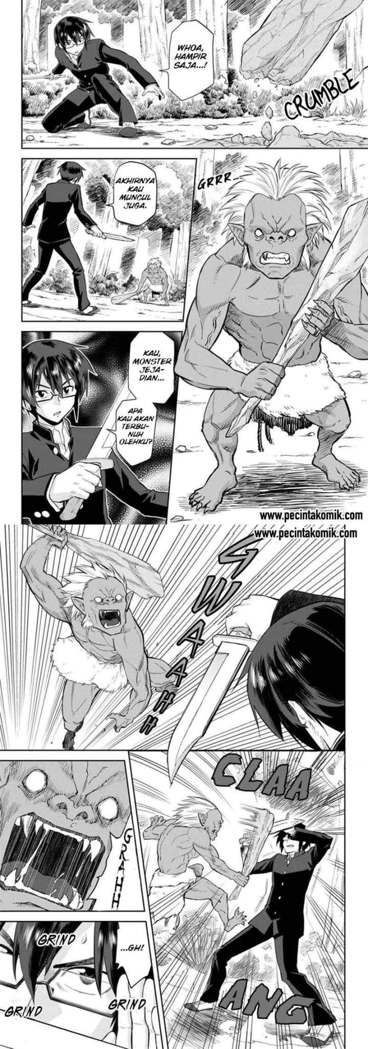 Konjiki no Moji Tsukai: Yuusha Yonin ni Makikomareta Unique Cheat chapter 3 halaman 5