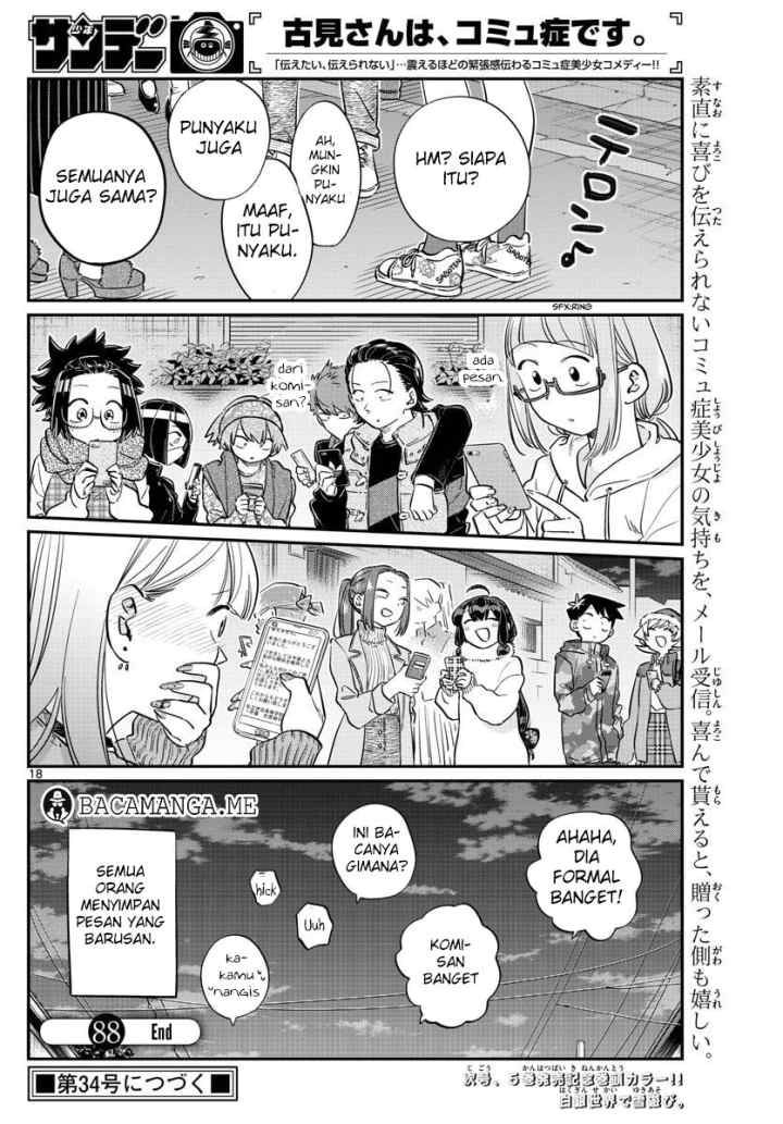 Komi-san wa Komyushou Desu chapter 88 halaman 19
