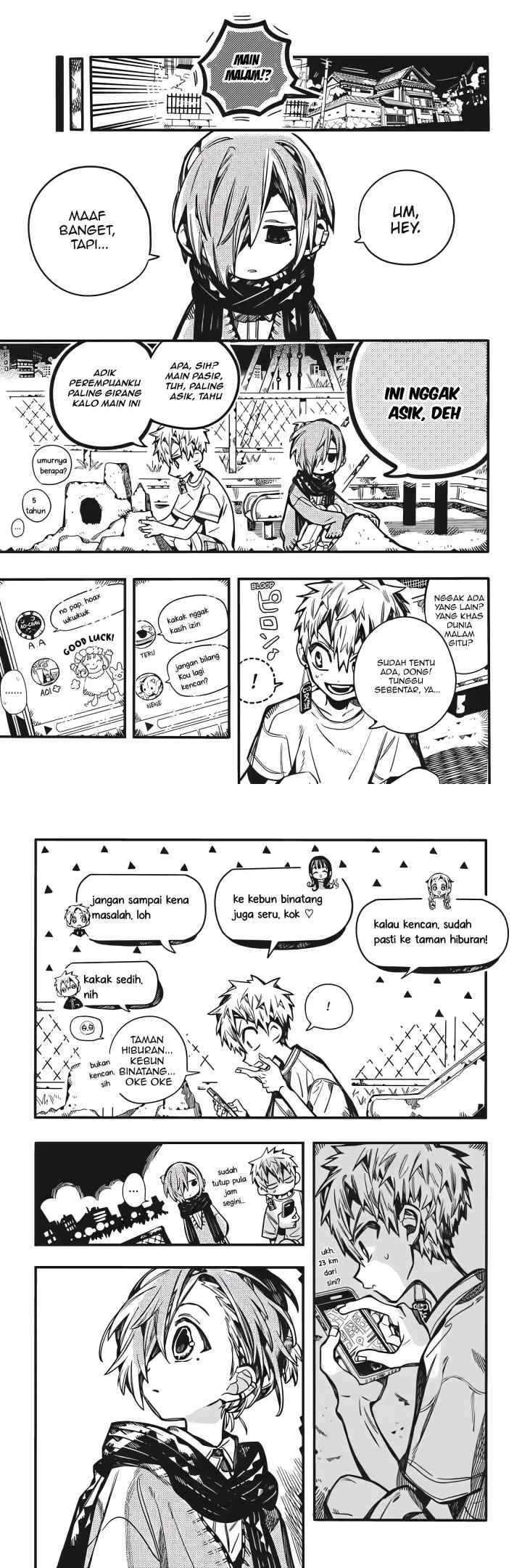 Jibaku Shounen Hanako-kun chapter 98 halaman 7