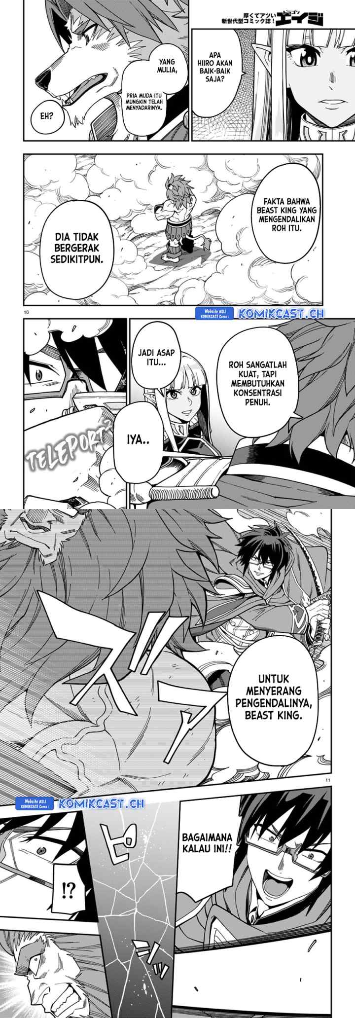 Konjiki no Moji Tsukai: Yuusha Yonin ni Makikomareta Unique Cheat chapter 93 halaman 6