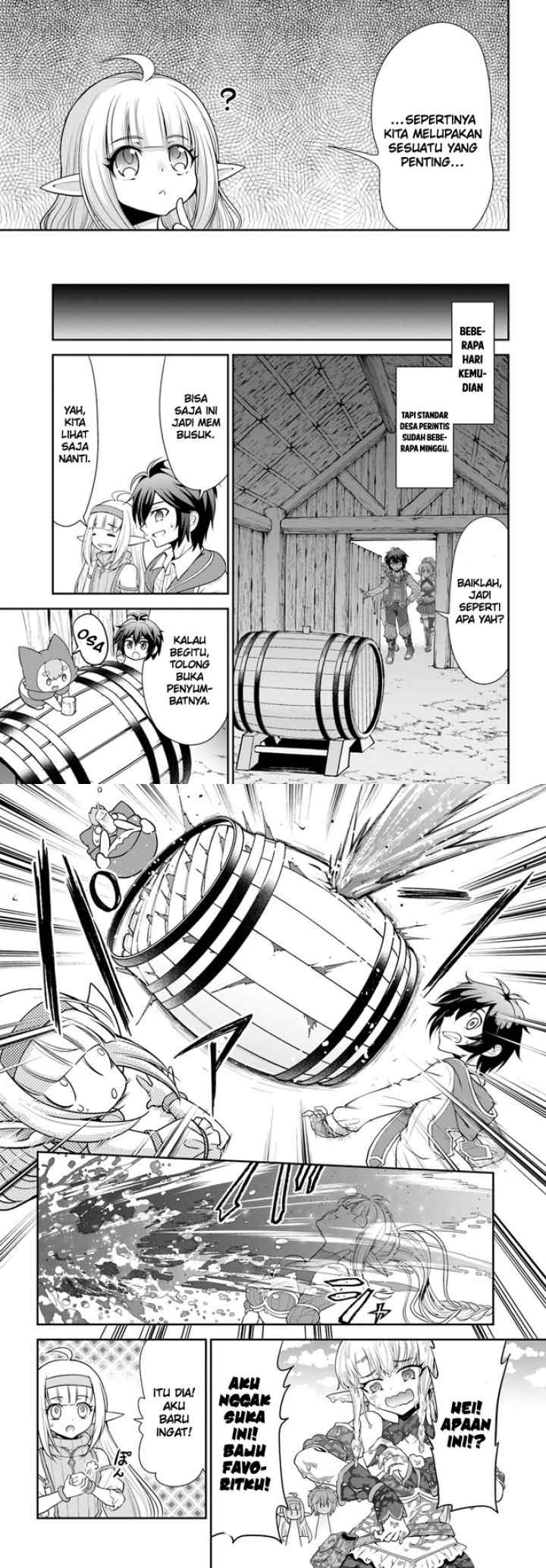 Tenohira Kaitaku Mura de Isekai Kenkokuki: Fueteku Yome-tachi to Nonbiri Mujintou Life chapter 45 halaman 6