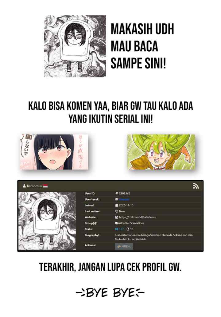 Sekimen Shinaide Sekime-san (Serialization) chapter 10 halaman 13