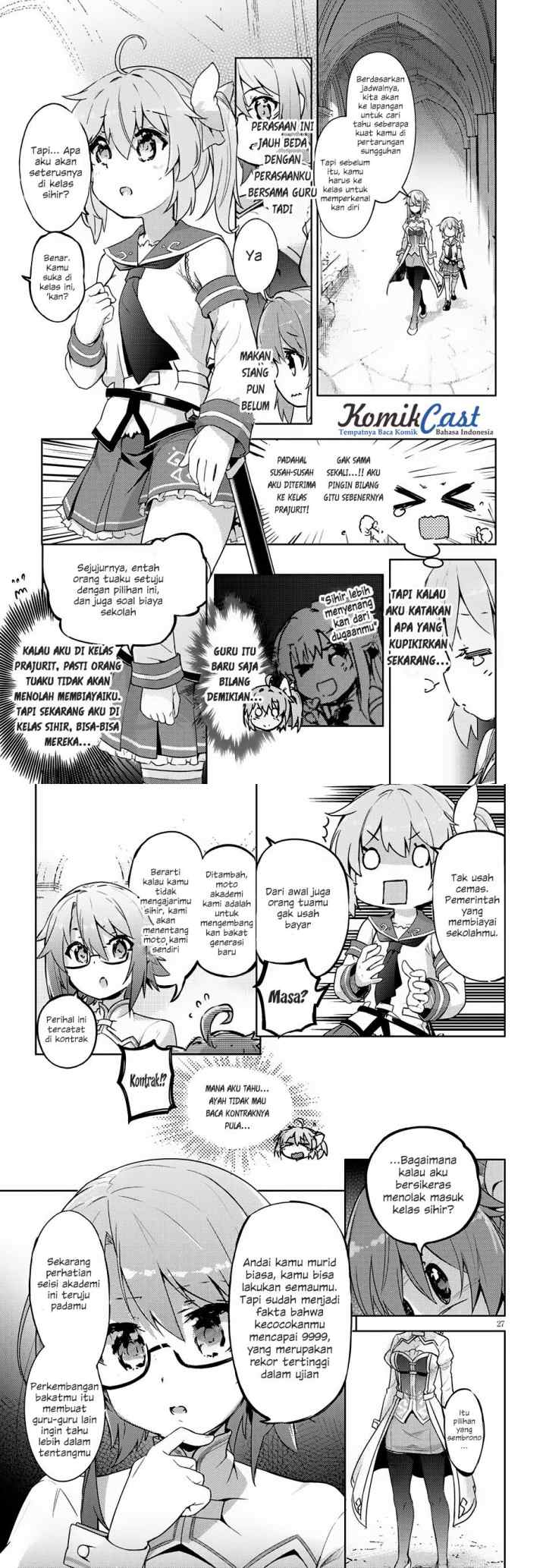 Kenshi o Mezashite Nyugaku Shitanoni Maho Tekisei 9999 Nandesukedo!? chapter 1 halaman 15