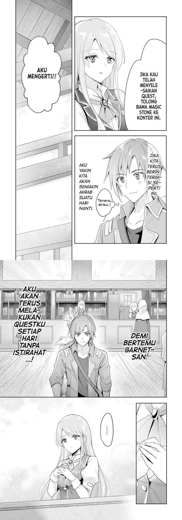 Uketsukejo ni Kokuhaku Shitakute Girudo ni Kayoitsumetara Eiyu ni Natteta chapter 1 halaman 16