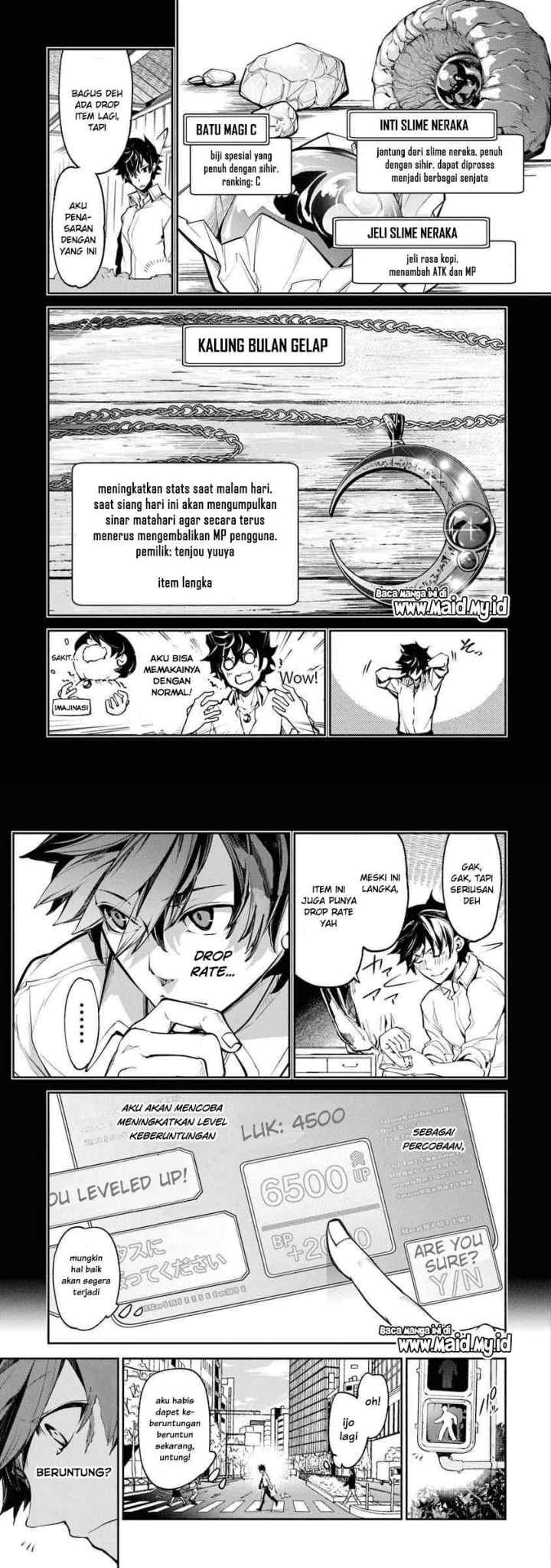 Isekai de Cheat Skill wo te ni Shita ore wa, Genjitsu Sekai wo mo Musou Suru ~Level Up wa Jinsei wo Kaeta~ chapter 3 halaman 10