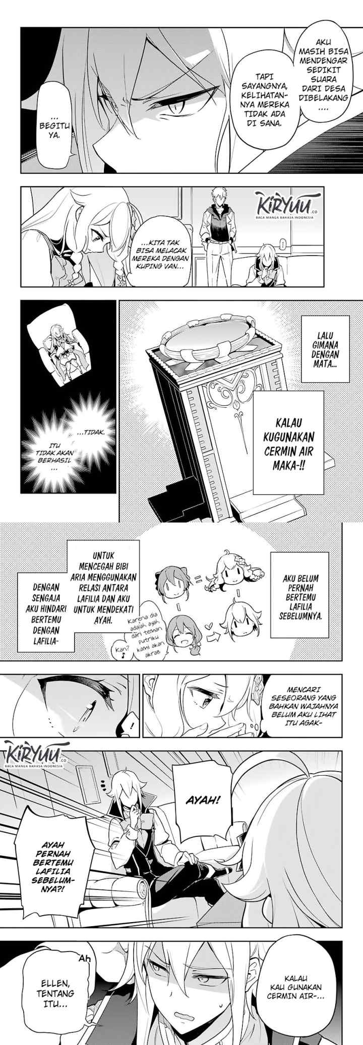 Chichi wa Eiyuu Haha wa Seirei Musume no Watashi wa Tenseisha chapter 28 halaman 4