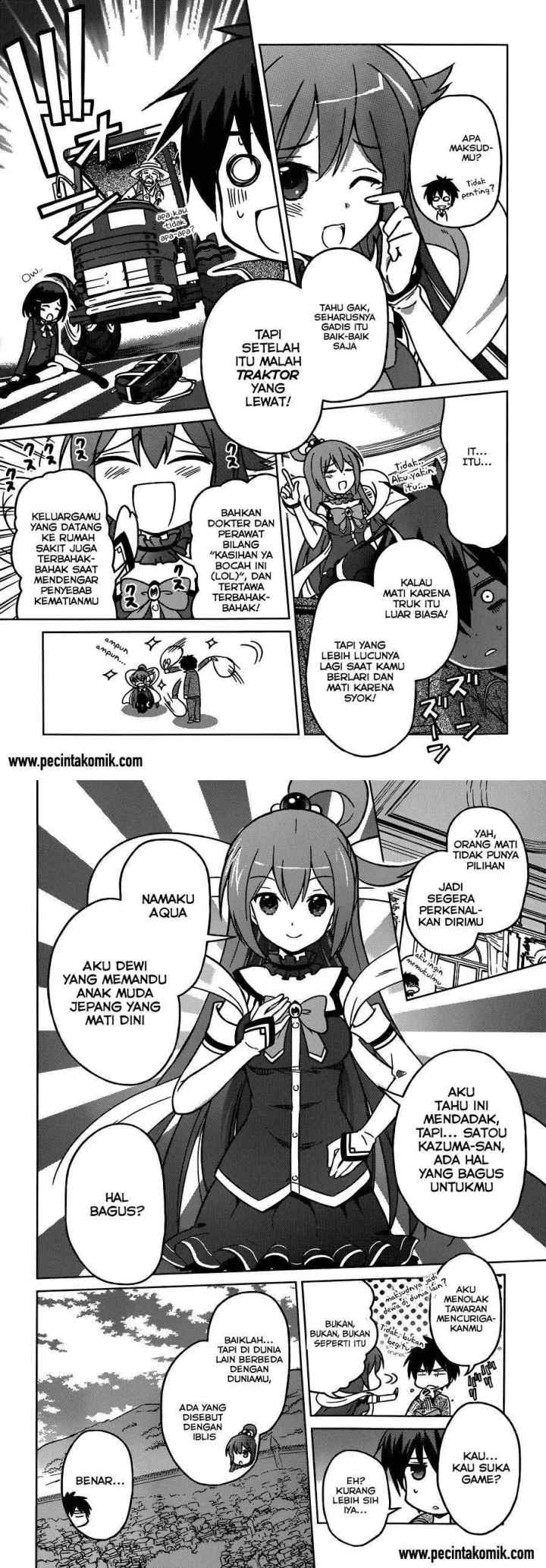Kono Subarashii Sekai ni Shukufuku o! chapter 1 halaman 6