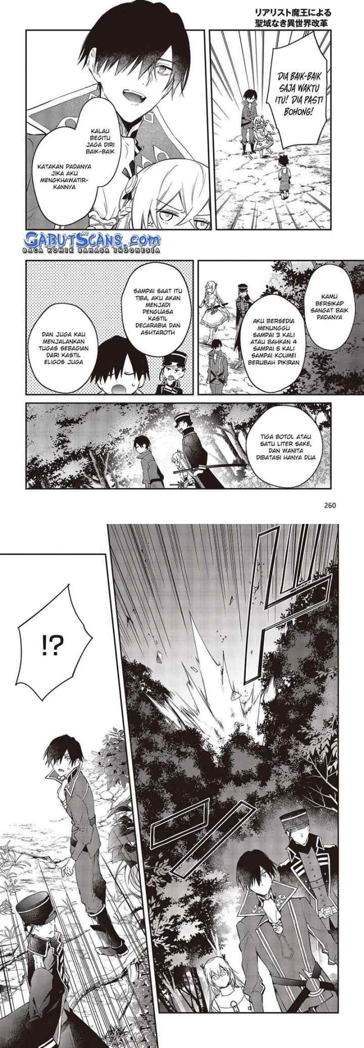 Realist Maou Niyoru Seiiki Naki Isekai Kaikaku chapter 34 halaman 14
