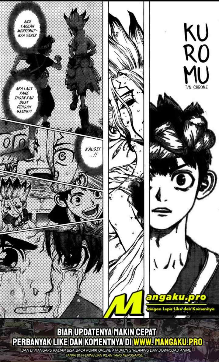 Dr. Stone chapter 160 halaman 17