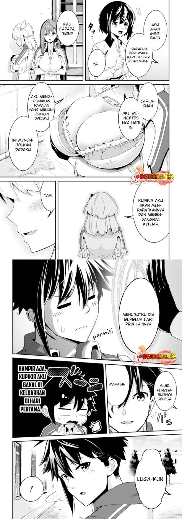 Seikishi ni Natta kedo Danchou no Oppai ga Sugosugite Kokoro ga Kiyomerarenai chapter 1.2 halaman 8