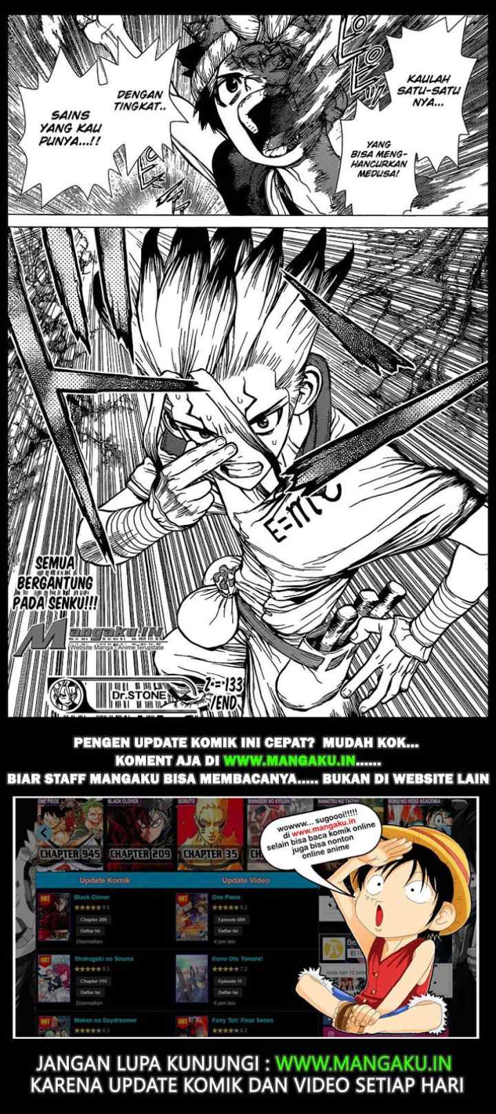 Dr. Stone chapter 133 halaman 16