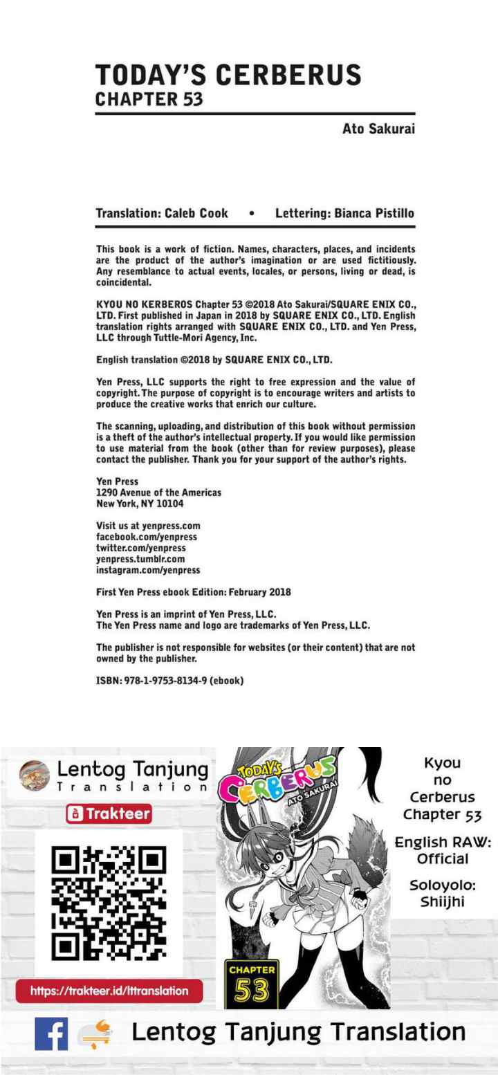 Kyou no Cerberus chapter 53 halaman 20