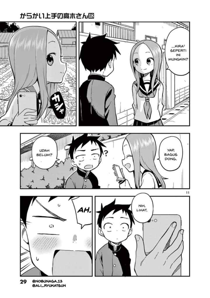 Karakai Jouzu no Takagi-san chapter 156 halaman 12