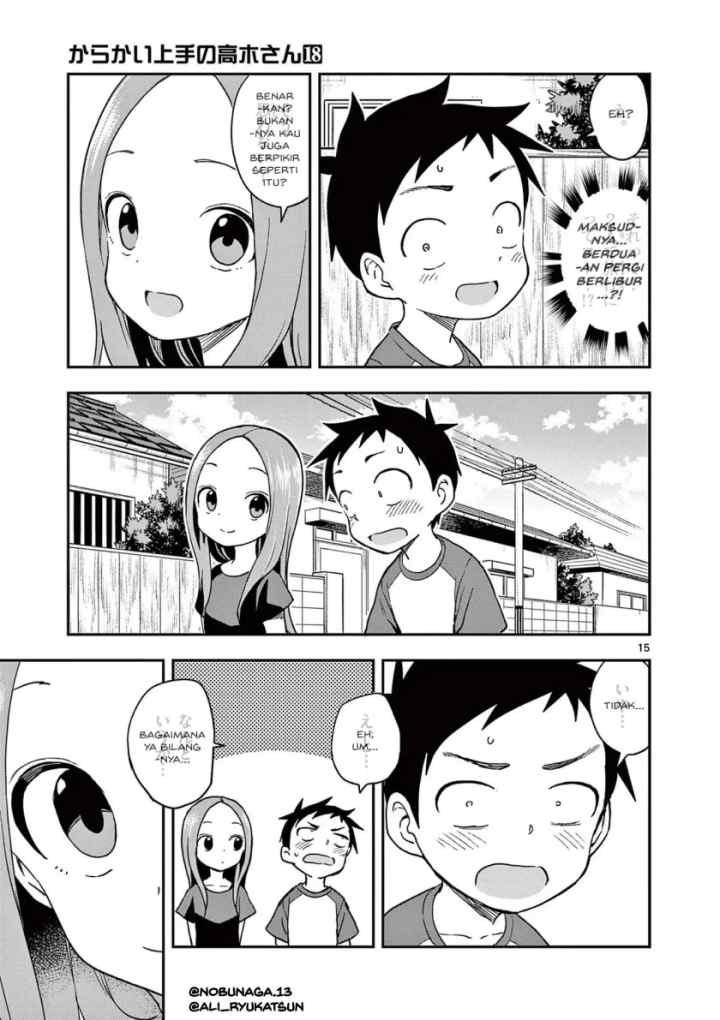 Karakai Jouzu no Takagi-san chapter 154 halaman 16