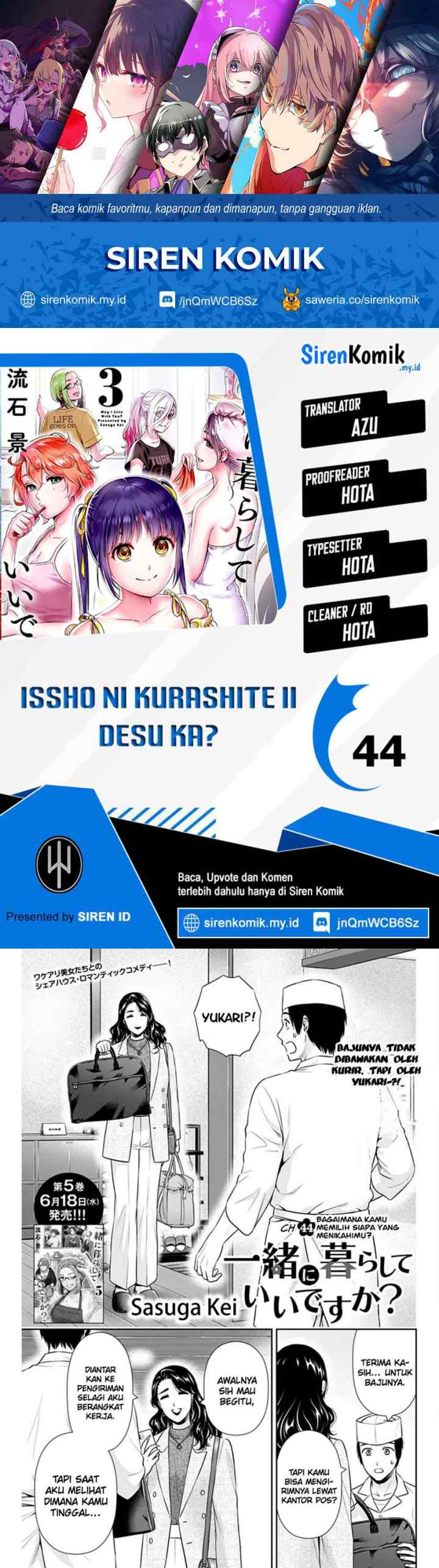 Issho ni Kurashite ii desu ka? chapter 44 halaman 9