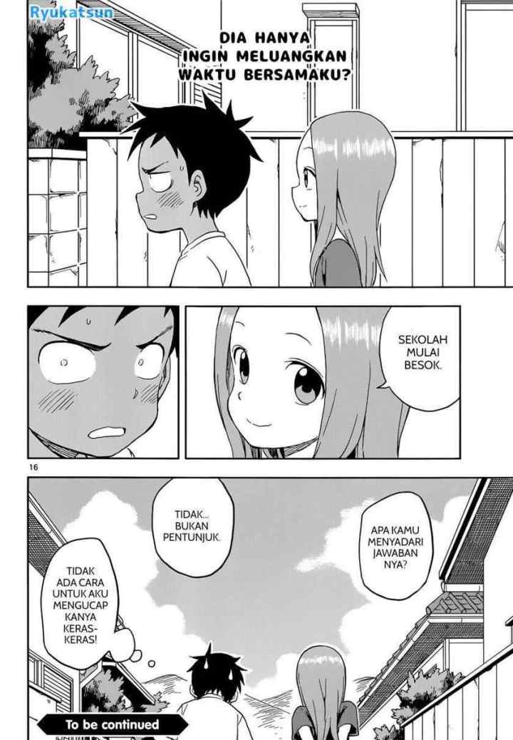 Karakai Jouzu no Takagi-san chapter 92 halaman 17
