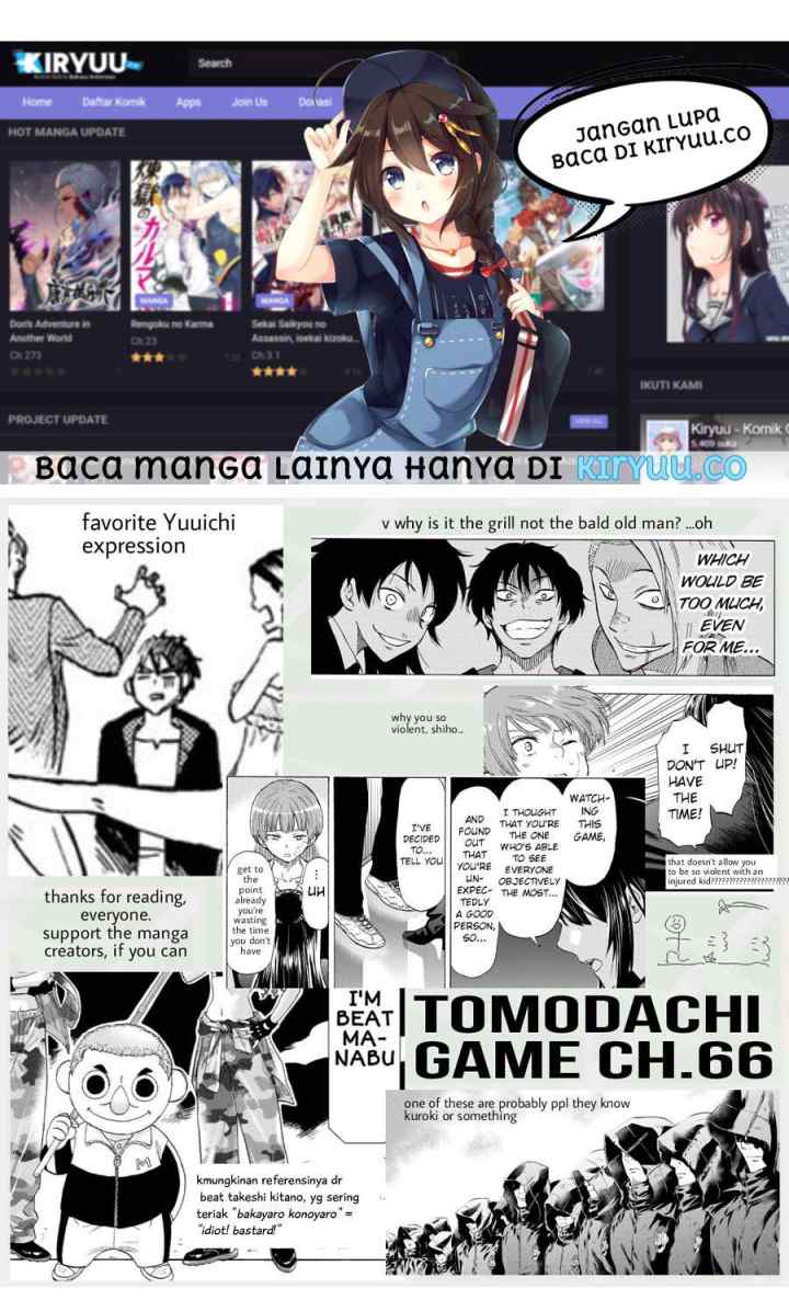 Tomodachi Game chapter 66 halaman 18