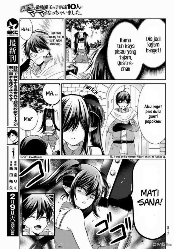 Isekai de Saikyo Mao no Kodomotachi no Mama ni Natchaimashita chapter 17.5 halaman 13