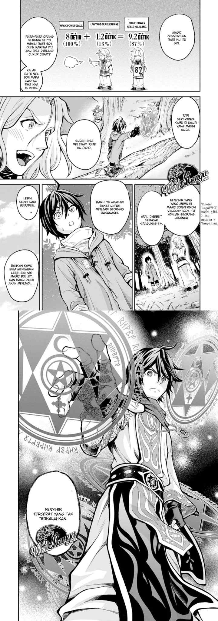 Saisoku Musou No B-Kyuu Mahou Tsukai: Ippatsu Utareru Mae Ni Senpatsu Uchikaesu! chapter 1.1 halaman 11