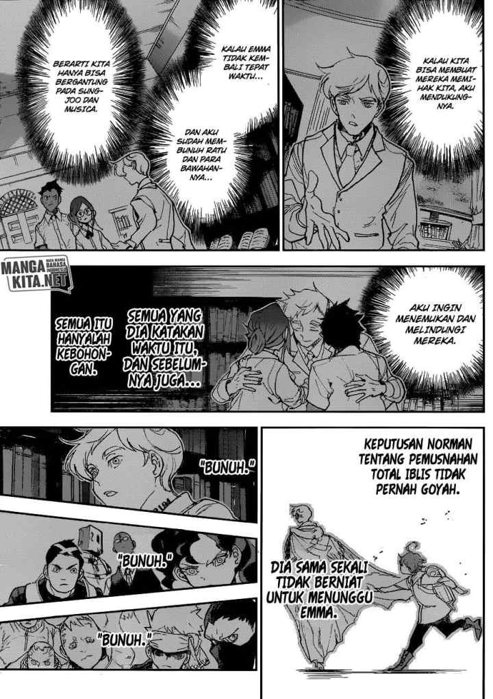 Yakusoku no Neverland chapter 144 halaman 14