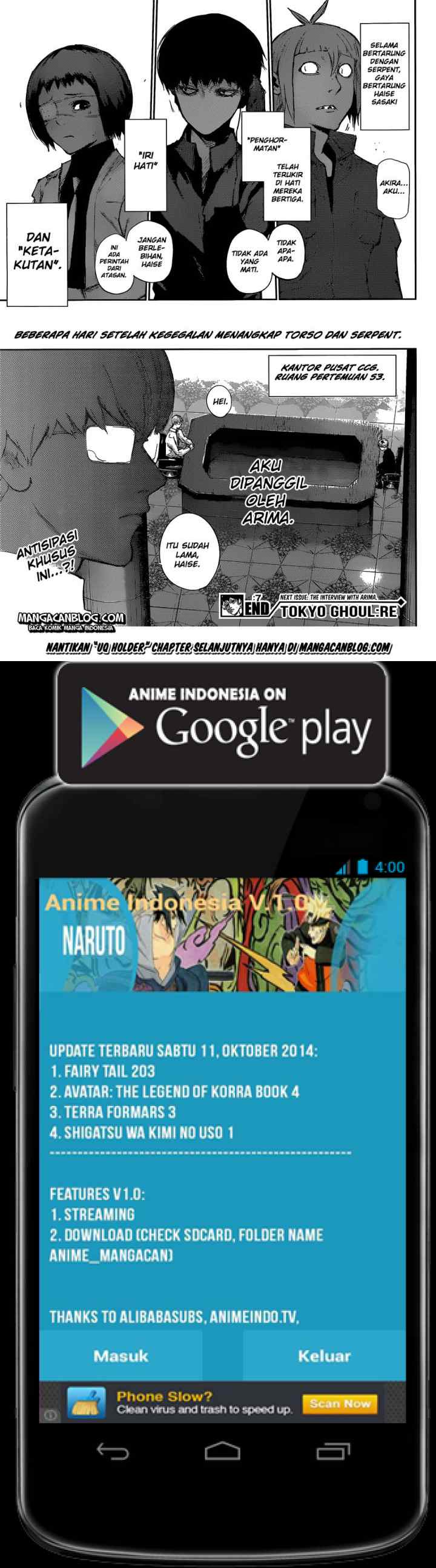 Tokyo Ghoul re chapter 7 halaman 11