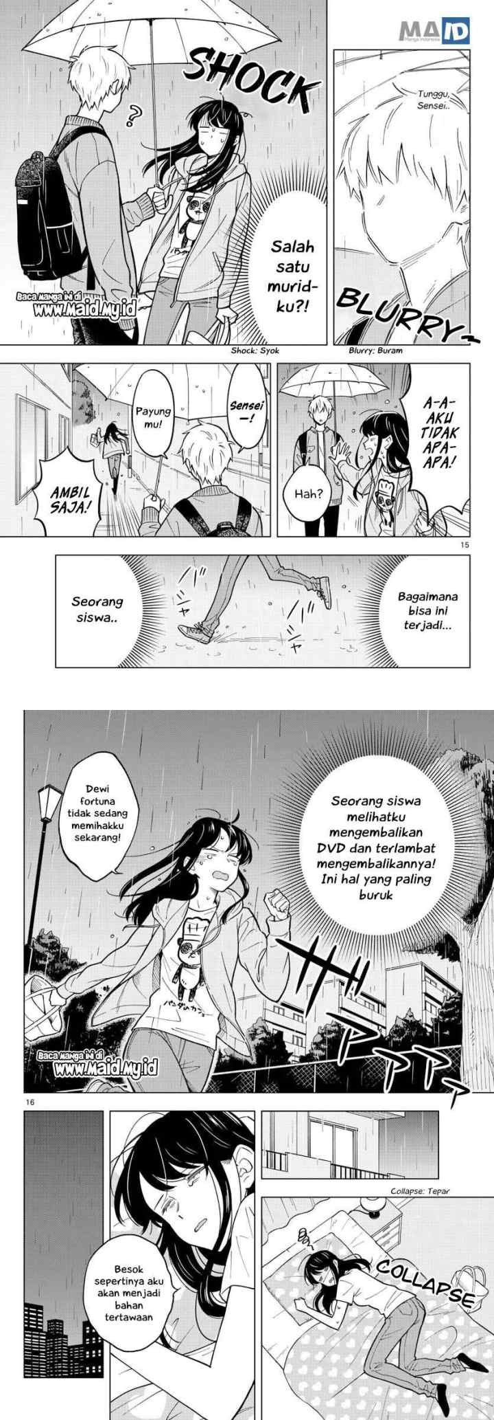 Sensei wa Koi wo Oshierarenai chapter 15 halaman 10