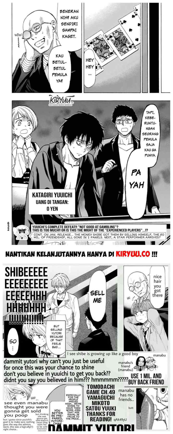 Tomodachi Game chapter 49 halaman 19