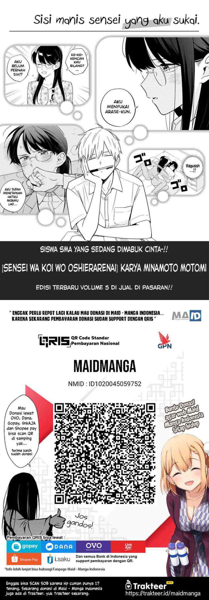Sensei wa Koi wo Oshierarenai chapter 37 halaman 13