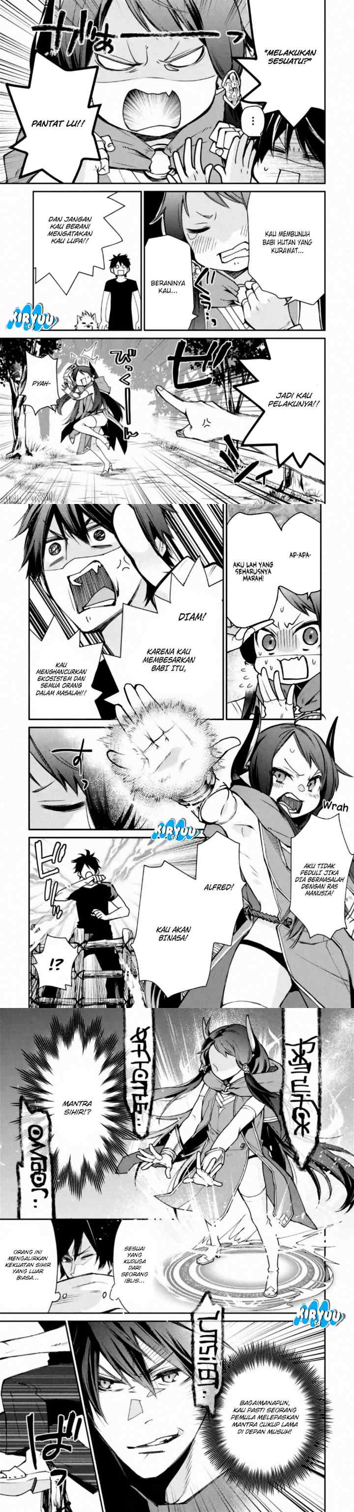 Saikyou no Madoshi. Hisa ni Ya wo Ukete Shimatta no de Inaka no Eihei ni Naru chapter 4 halaman 4