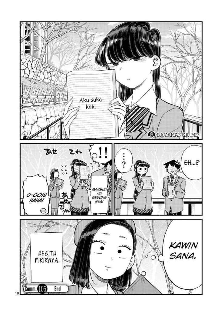 Komi-san wa Komyushou Desu chapter 105 halaman 19