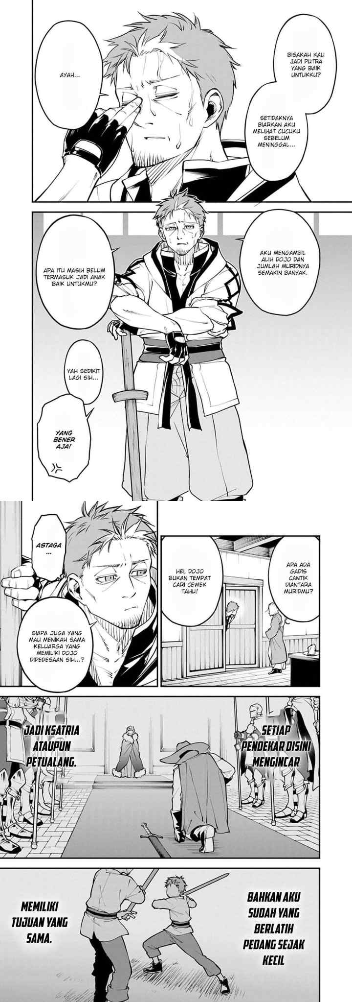 Katainaka no Ossan, Kensei ni Naru ~tada no inaka no kenjutsu shihan datta no ni, taisei shita deshi-tachi ga ore wo hottekurenai ken~ chapter 1 halaman 6