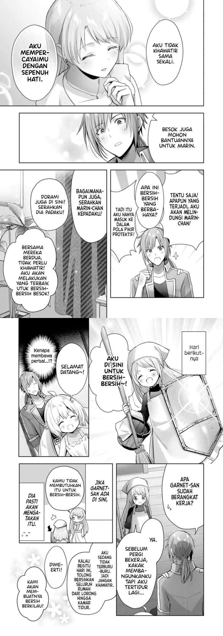 Uketsukejo ni Kokuhaku Shitakute Girudo ni Kayoitsumetara Eiyu ni Natteta chapter 10 halaman 13