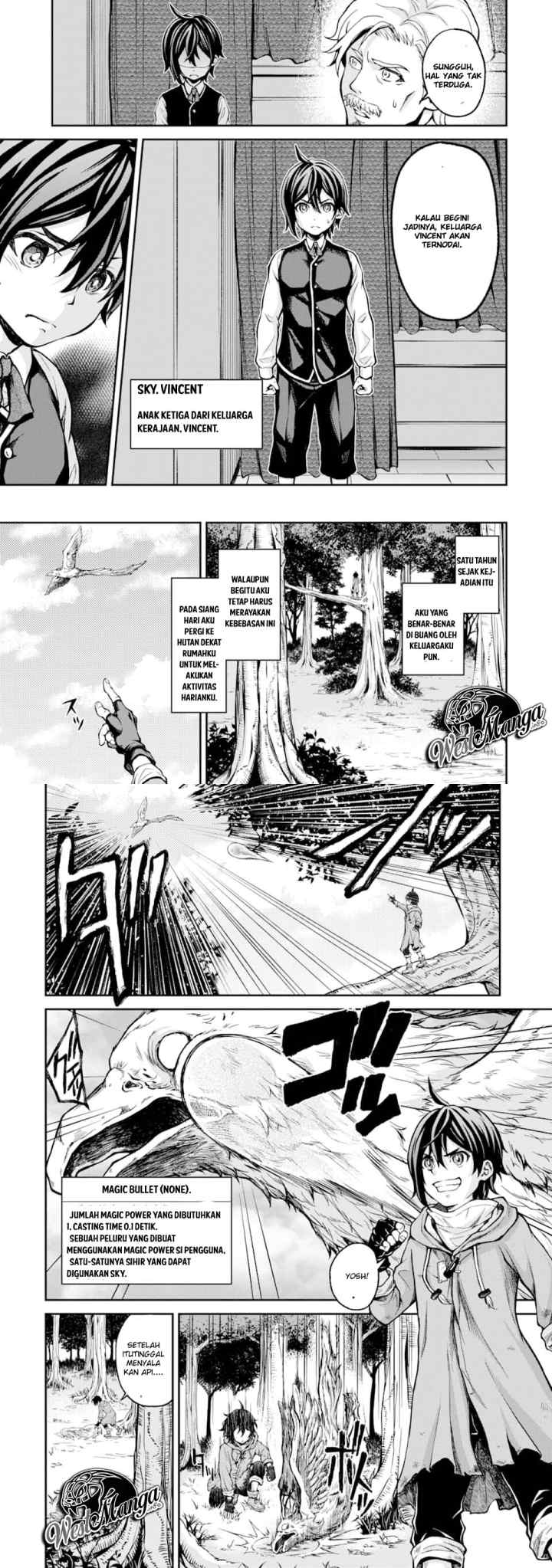 Saisoku Musou No B-Kyuu Mahou Tsukai: Ippatsu Utareru Mae Ni Senpatsu Uchikaesu! chapter 1.1 halaman 5