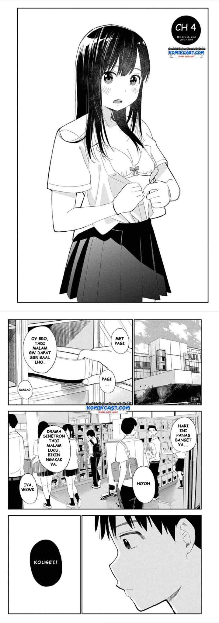 Karami Zakari: Boku no Honto to Kimi no Uso chapter 4 halaman 4
