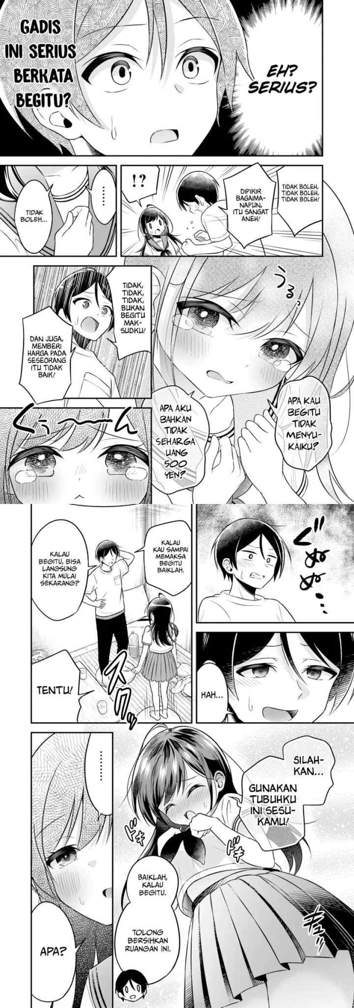 Yuujin ni 500 Yen Kashitara Shakkin no Kata ni Imouto wo Yokoshite Kita Nodakeredo, Ore wa Ittai Dou Sureba Iindarou chapter 1 halaman 6