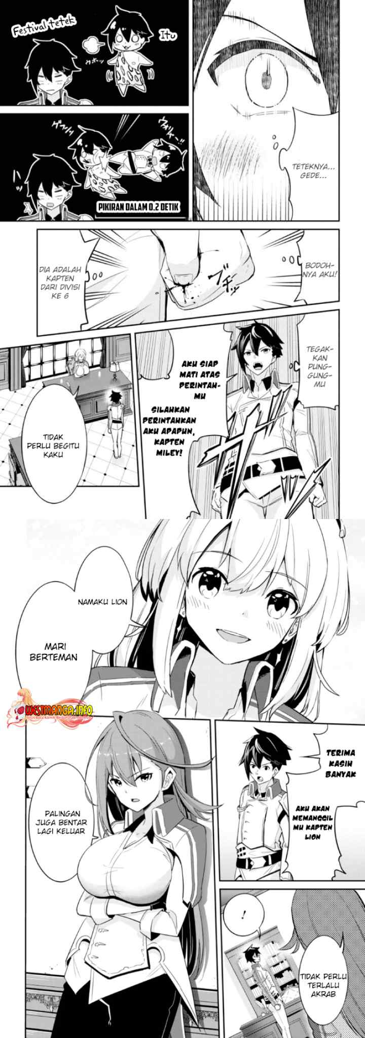 Seikishi ni Natta kedo Danchou no Oppai ga Sugosugite Kokoro ga Kiyomerarenai chapter 1.1 halaman 5